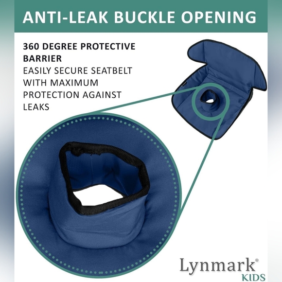 Lynmark Potty Training Car Seat Protector Cover Universal Fit Navy Blue - Picture 4 of 10